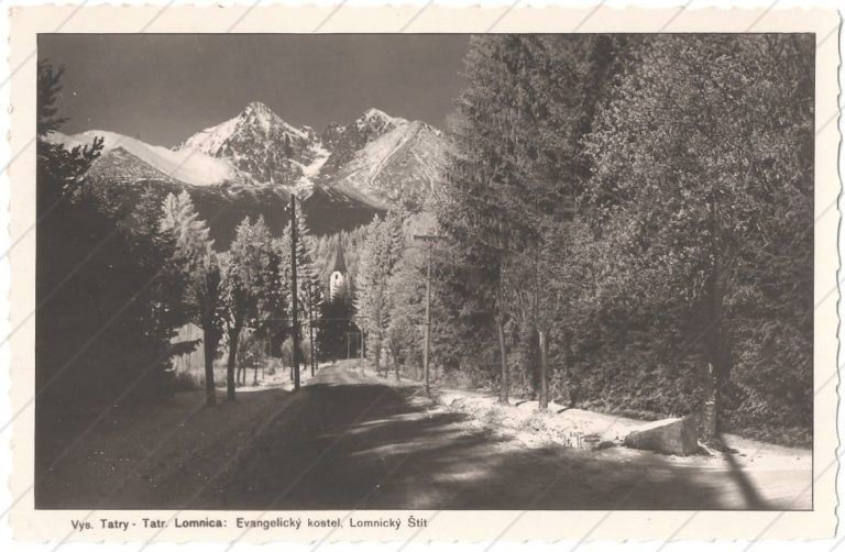 Tatranská Lomnica, Evangelický kostol – Triofot – Sadská (1932)