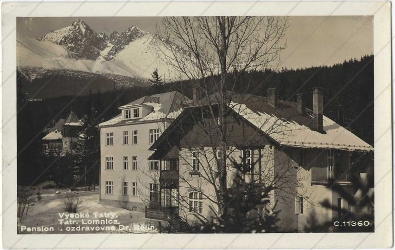 Tatranská Lomnica, Pension Dr. Bělin (FOTO-FON; 1925-34)