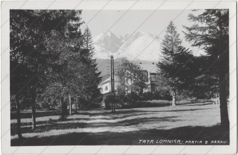 Tatranská Lomnica park (1935-41; Lumen)
