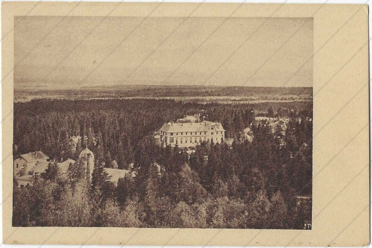 Tatranská Lomnica, pohľad z Grandhotelu (Neubert, 1920)