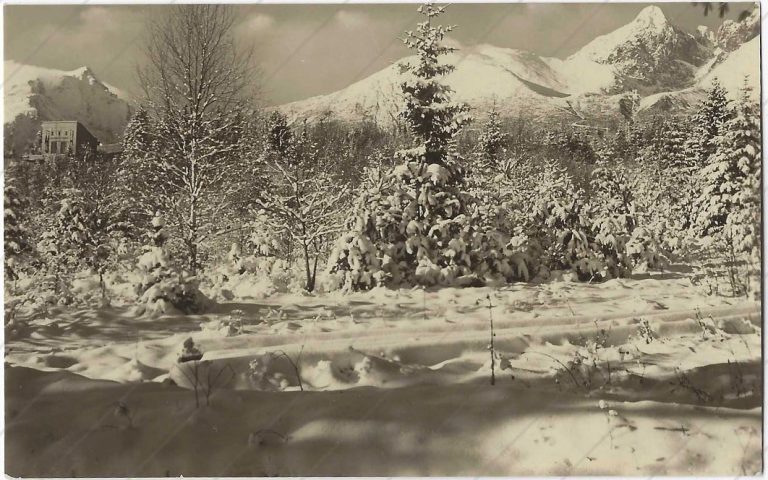 Tatranská Lomnica, výhľad na Lomničák (1949-50; Tatran)