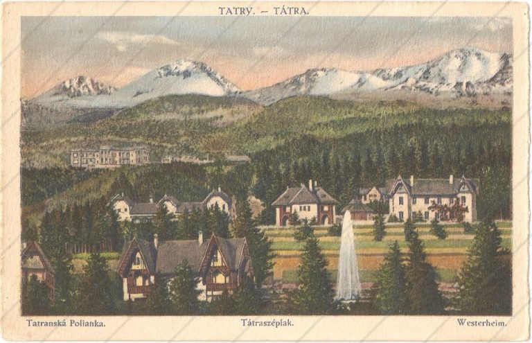 Tatranská Polianka (1922), pohľad na osadu – Földeš Samuel – Prešov, Komárno