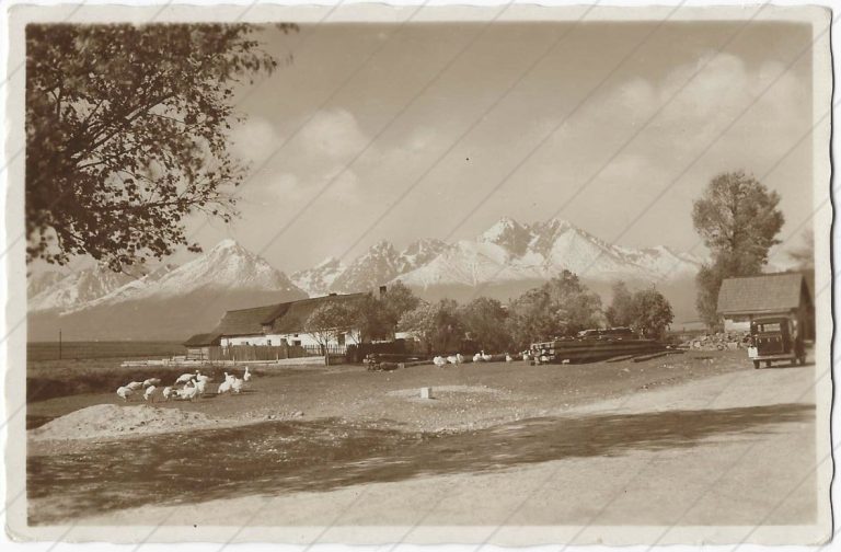 Tatry z Veľkej Lomnice (1933) – Sálus Václav, Tatranská Lomnica