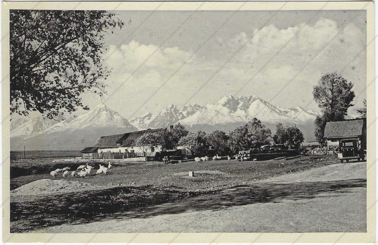 Tatry z Veľkej Lomnice (Foto Tatra – Nový Smokovec_ 1933-37)