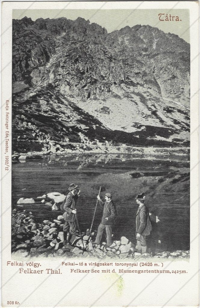 Velické pleso a Granáty (1902; Feitzinger)