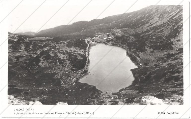 Velické pleso a Sliezsky dom (1929) – Foto-Fon Praha