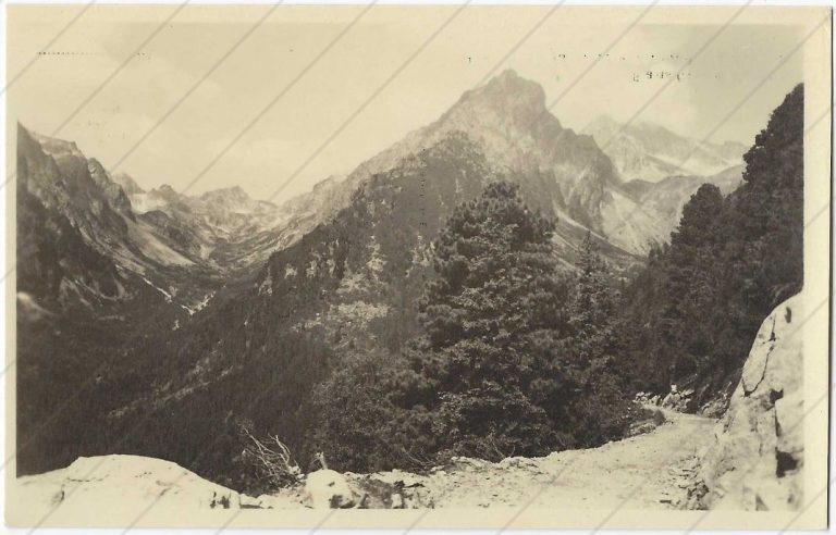 Veľká a Malá Studená dolina z magistrály (cca 1945, Slovakotour)