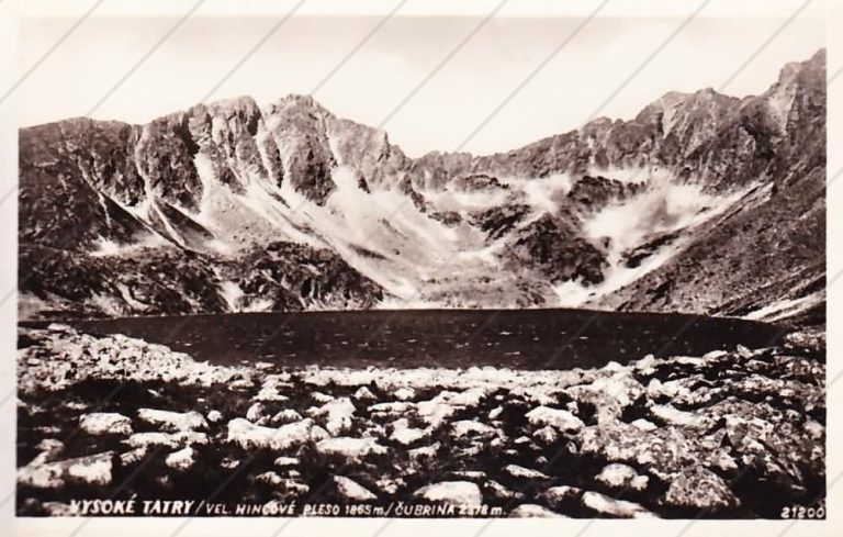 Veľké Hincovo pleso, Kôprovský štít, Čubrina (1934) – Bromografia