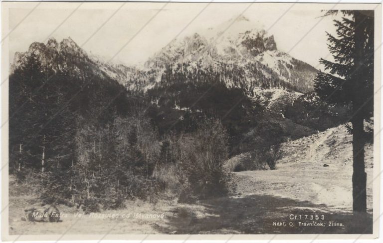 Veľký Rozsutec zo Štefanovej (1936, Trávniček) a
