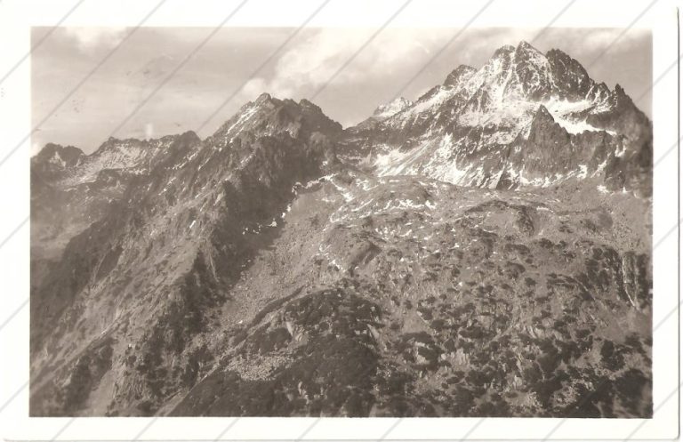 Volov chrbát, Kopky, Rysy, Ťažký štít, Vysoká (1948) – RCR – Riaditeľstvo pre cestovných ruch