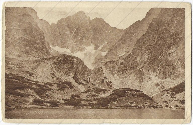 Vysoká a sedlo Váha od Ťažkého plesa (Chytil; 1921)
